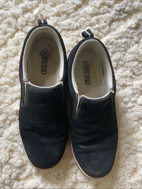 Lands' End Black Slip-On Women’s Sneakers